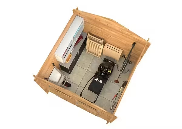 Abri de Jardin Traité Autoclave MARMANDE - 7,53m² - 3,98m²