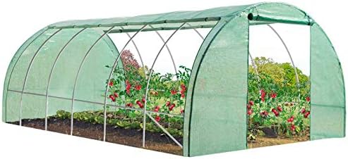 Serre Tunnel de Jardin 24M²  8x3M Verte Gamme Maraîchère - VERA