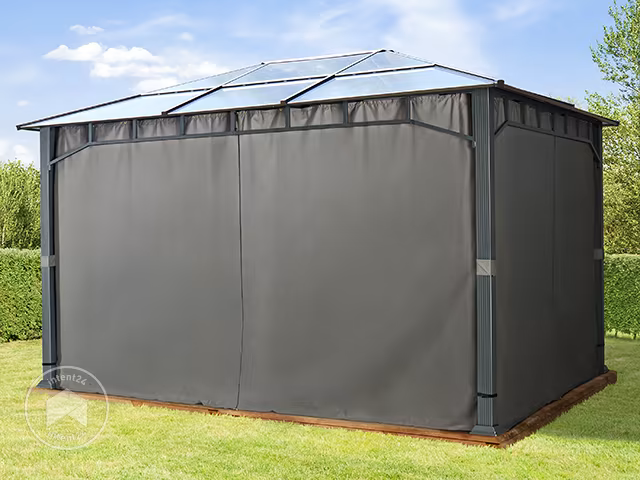 Tonnelle de jardin, Sunset Deluxe, toit rigide, 3×4 m