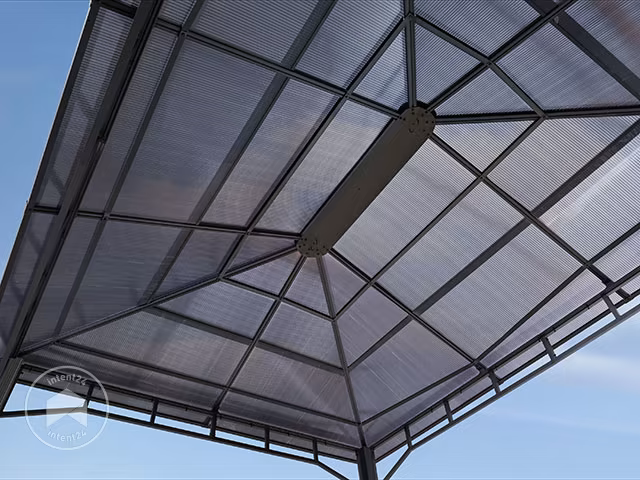 Tonnelle de jardin, Sunset Deluxe, toit rigide, 3×4 m