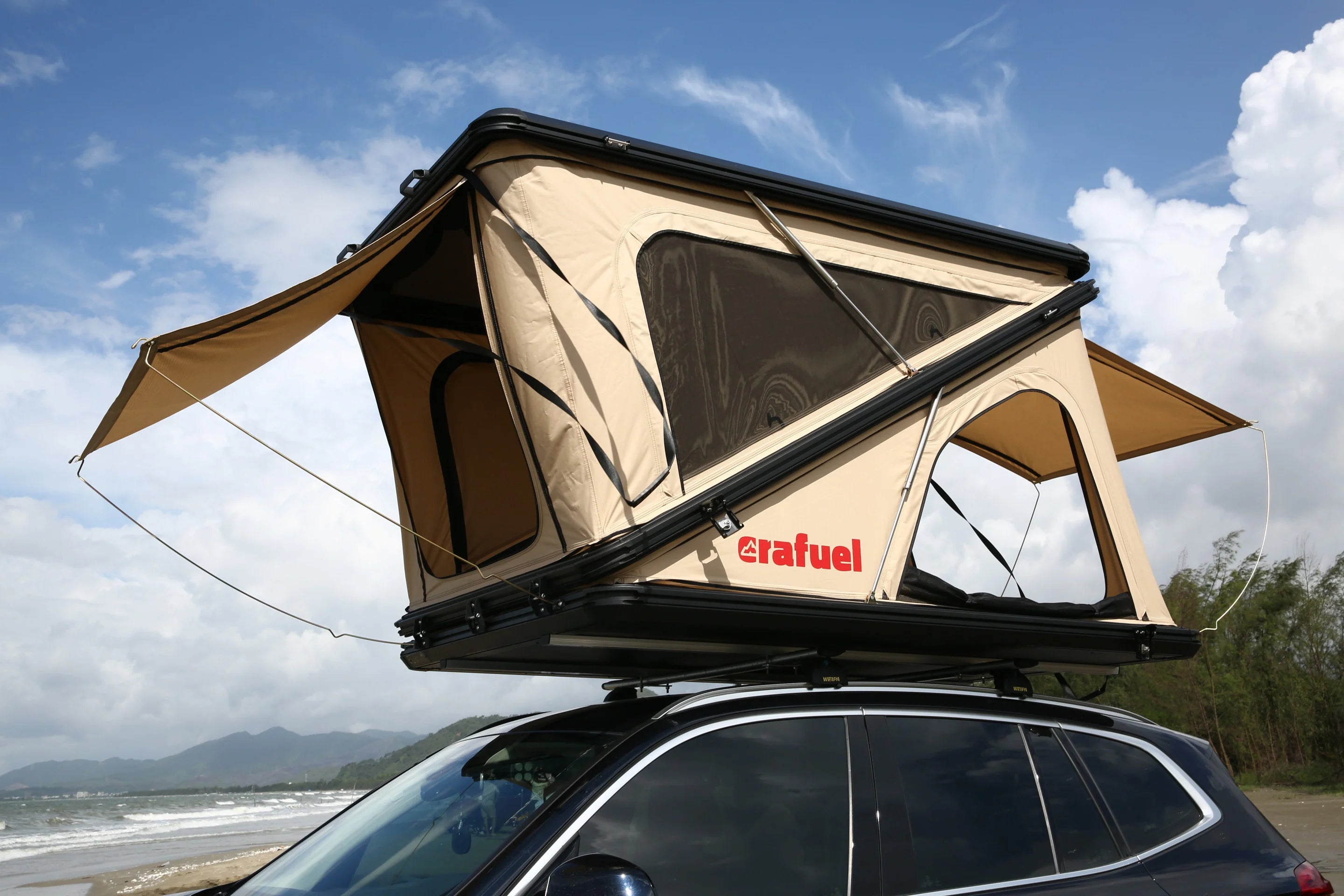 Tente de toit à coque en Aluminium - 2 Personnes