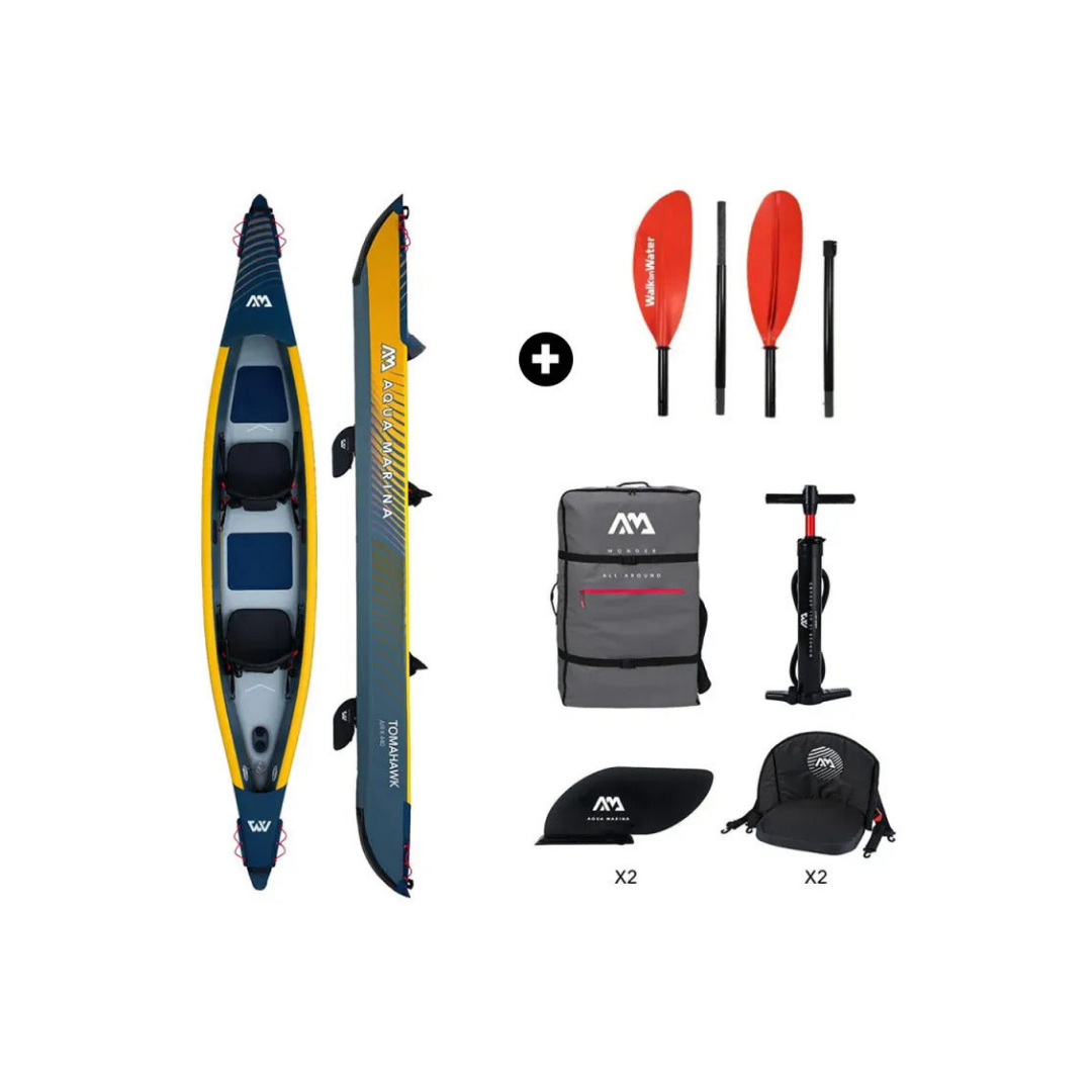 Kayak Gonflable Aqua Marina Tomahawk AIR-K pour 2 personnes
