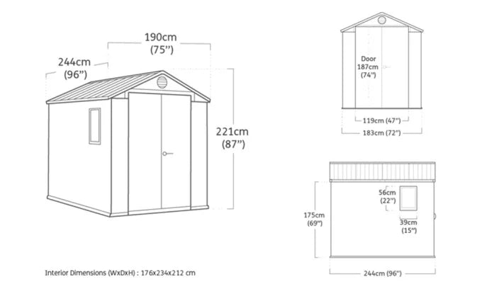 Abri de Jardin DARWIN  - 4.5m²