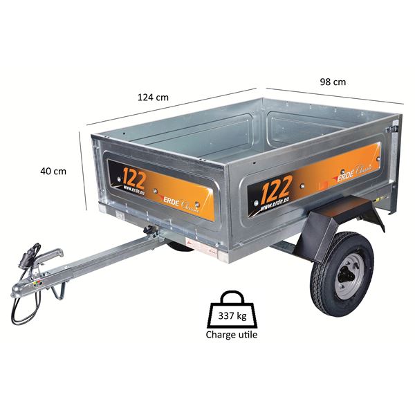 Remorque ERDE 122 Classic