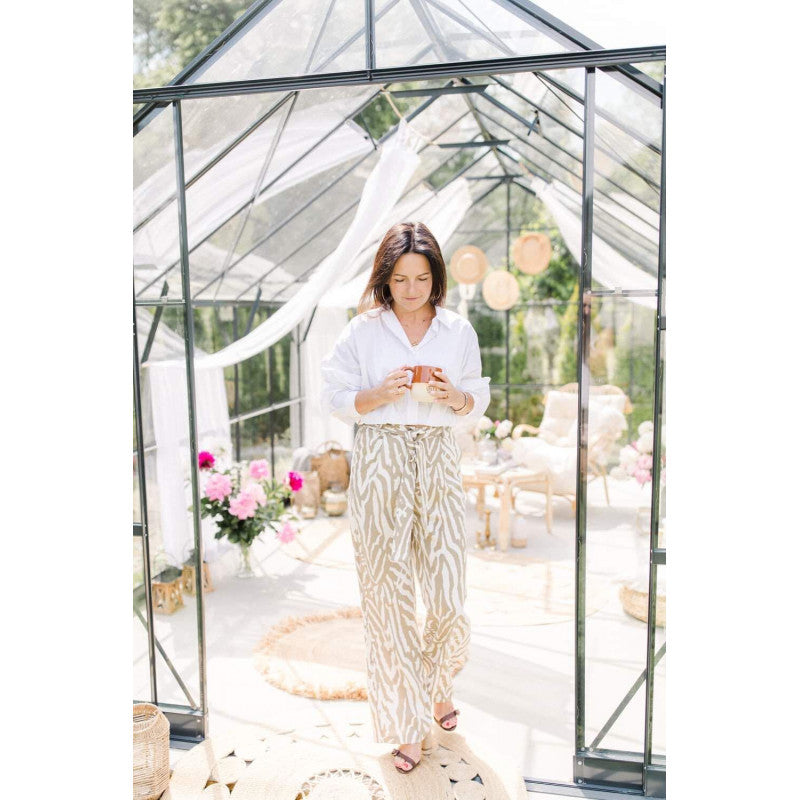 Serre de Jardin 14,52m² en Aluminium Anthracite et Verre Trempé 4mm - Prima