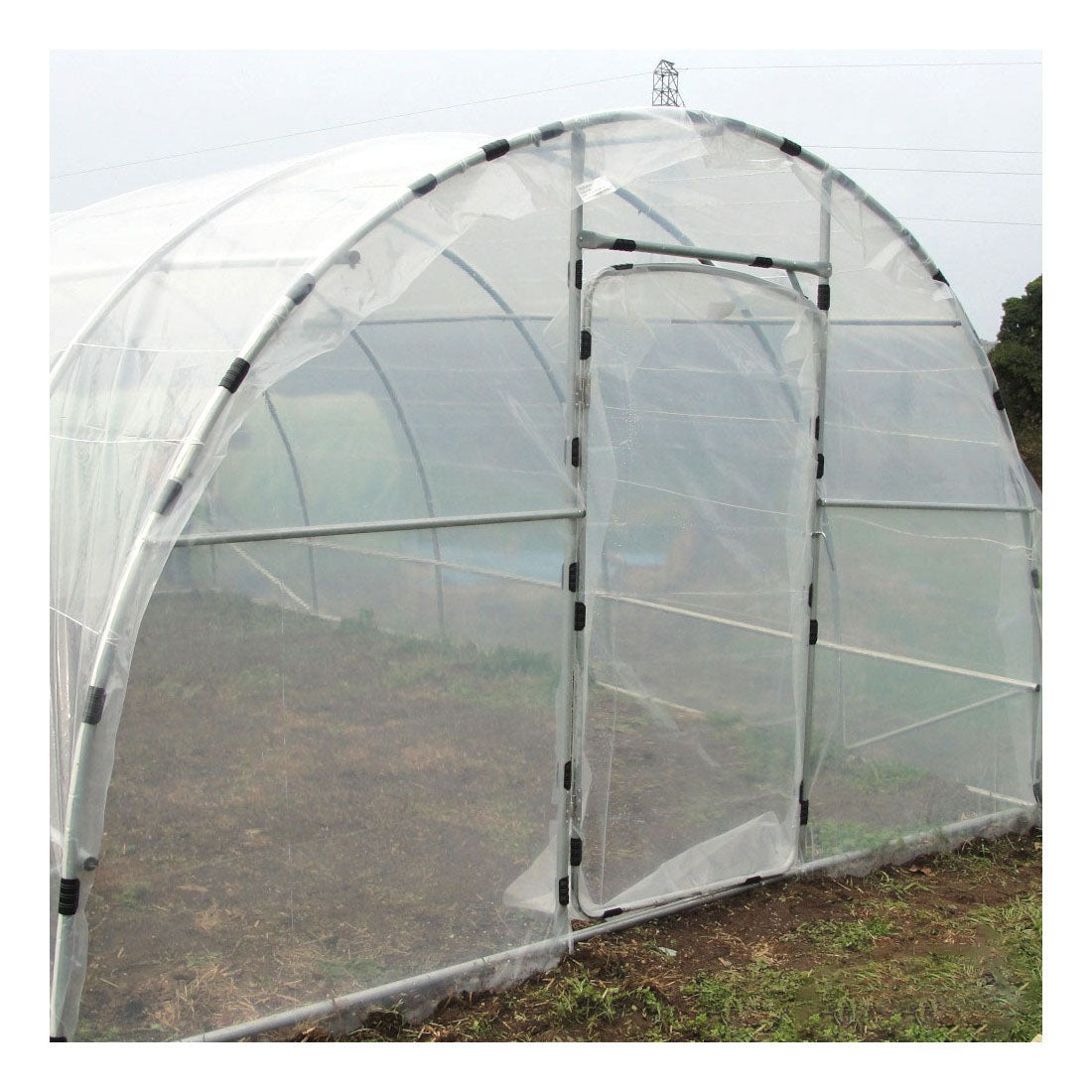 Serre Tunnel de Jardin 28M² avec 2 Portes - LONGO