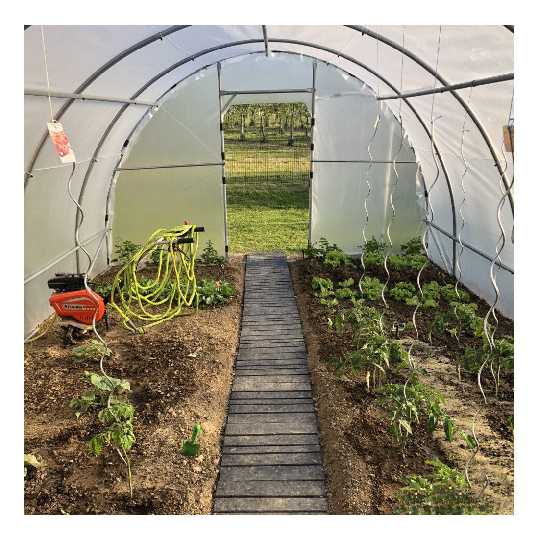 Serre Tunnel de Jardin 28M² avec 2 Portes - LONGO