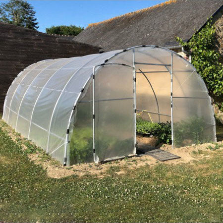 Serre Tunnel de Jardin 28M² avec 2 Portes - LONGO